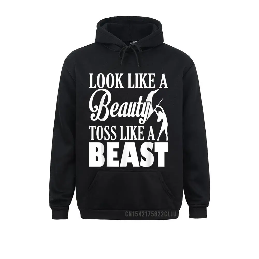 Birthday Color Guard Look Like A Beauty Toss Like A Beast Warm Young Men Sweatshirts Coupons Winter Hoodies Sportswears