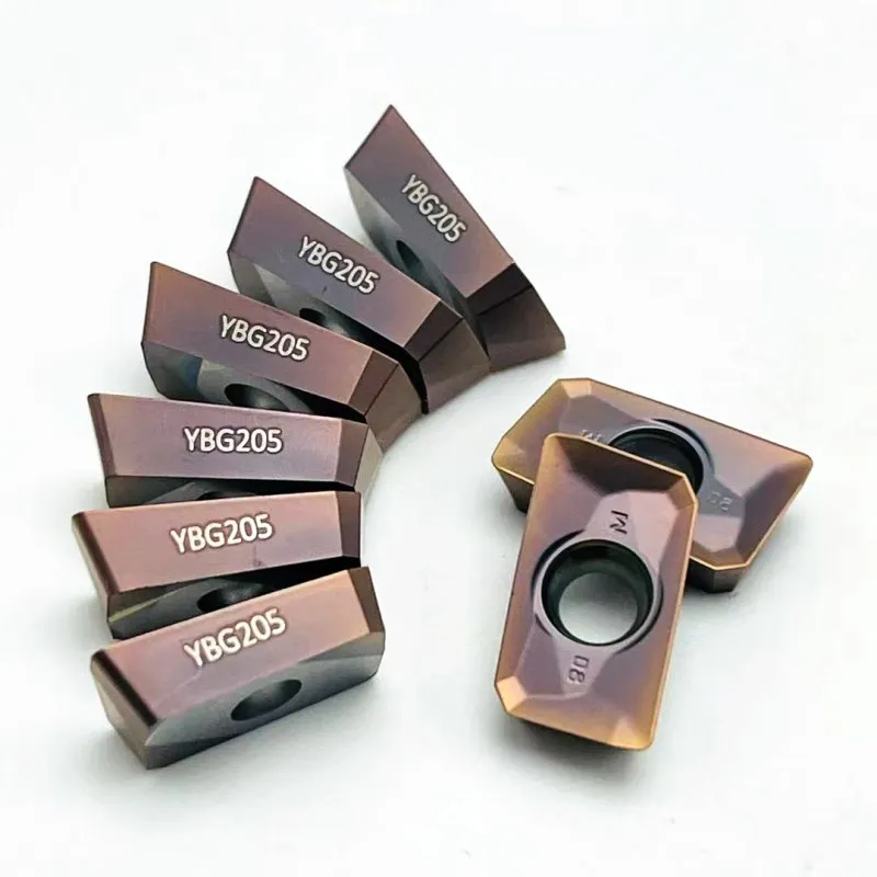 APMT1135 YBG205 APMT160408 PDER YBG205 inserto di fresatura acciaio acciaio inossidabile fresa in metallo duro utensile per tornitura