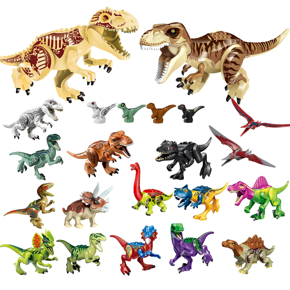 Jurassic  Dinosaur  Tyrannosaurus Rex Dinosaur Action Figures World Park Bricks Toys Gift Compatible BrandsBuilding Blocks