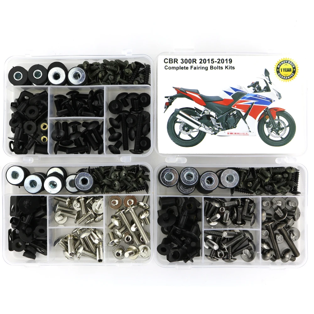 

For Honda CBR300R 2015 2016 2017 2018 2019 2020 2021 2022 2023 2024 Complete Full Fairing Kit Screw Nut Covering Bolts Kit