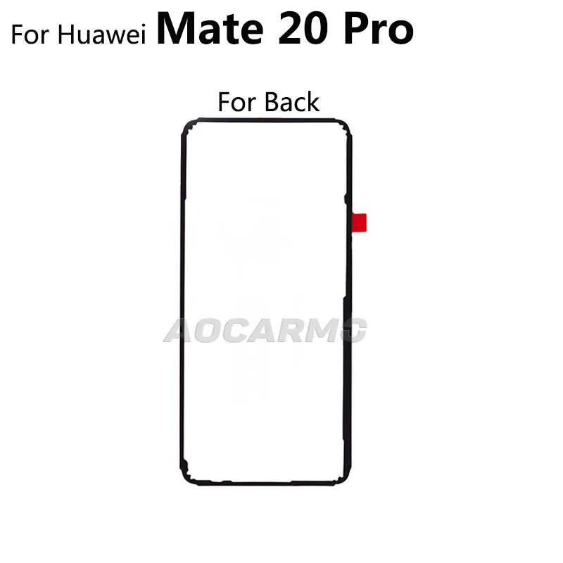 Aocarmo For Huawei Mate 20 Pro Back Cover LCD Touch Screen Adhesive Rear Glue Tape Sticker view 3