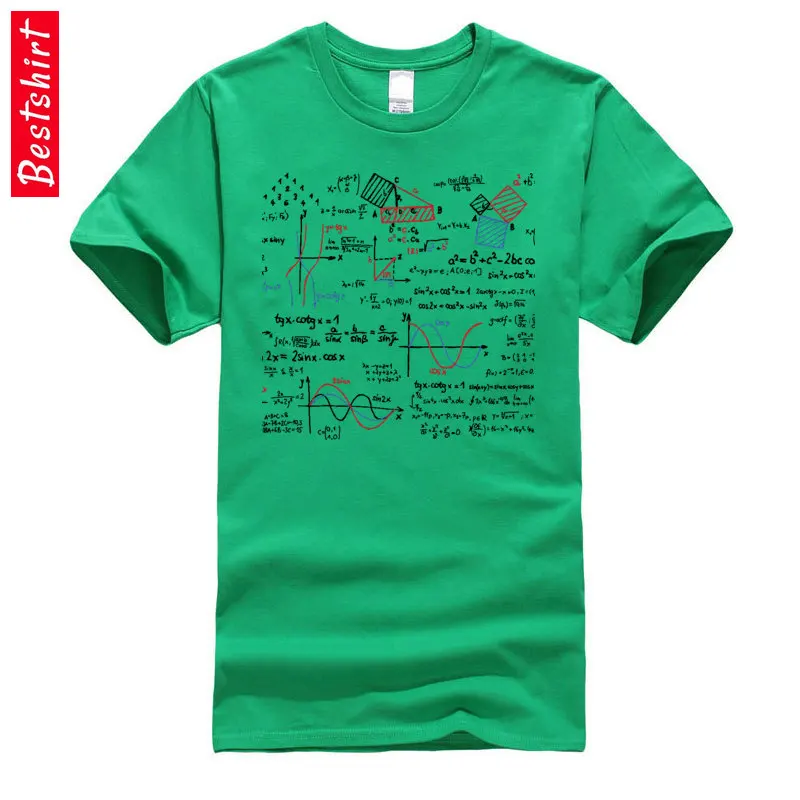 Math Mathematics Formulas Numbers Graphic Tshirts Geometric Area Theroy Science Physical Chemistry 100% Cotton Men T-Shirt