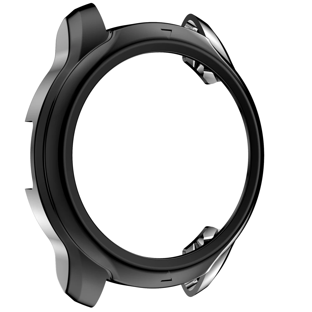 TPU Plating Edge Frame untuk Ticwatch Pro 3 Bumper Pelindung Soft Glass Screen Protector Case Cover Shell