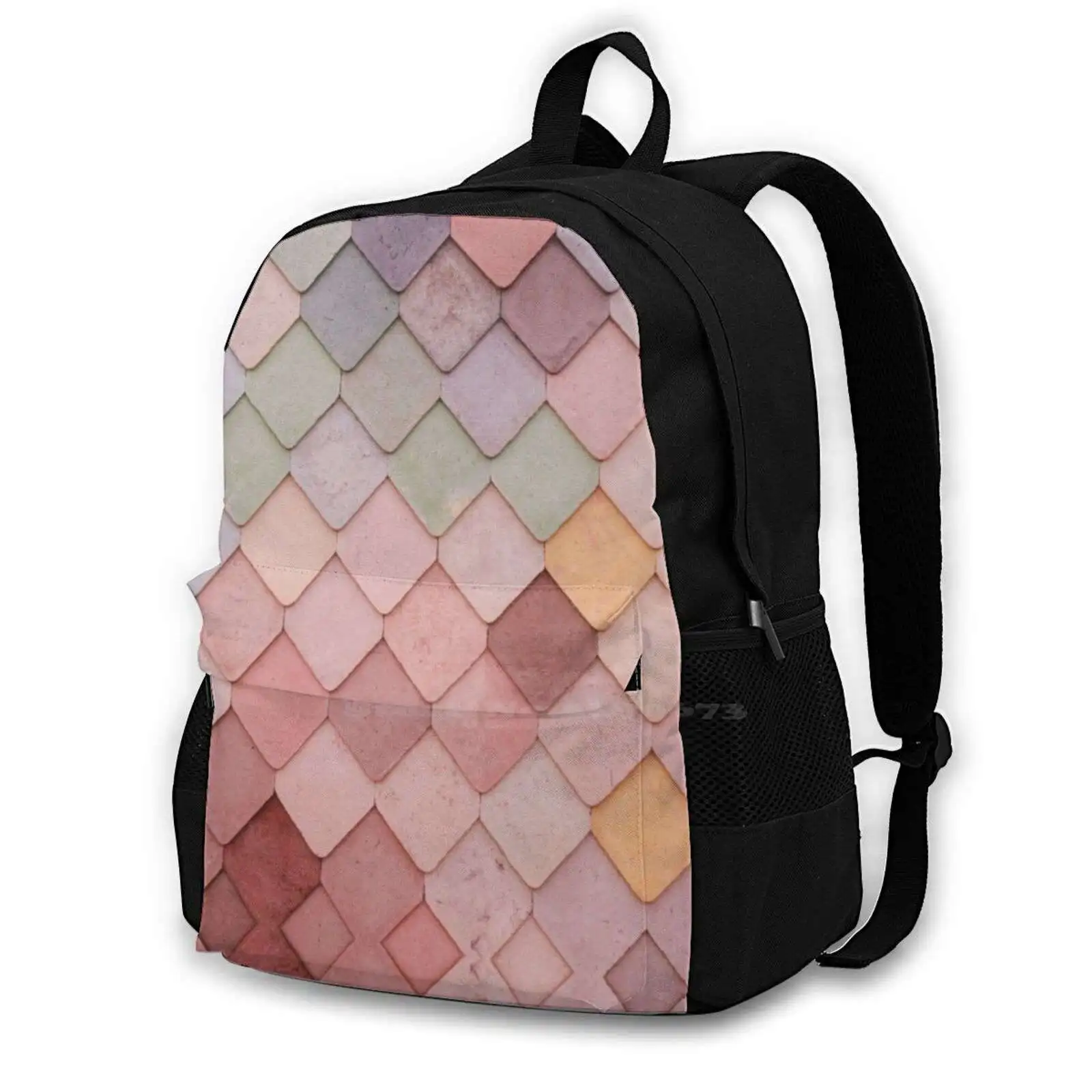 More Pink Squares Pattern Design Bag Student'S Backpack Lines Online Dark Red Patterns Pink Tigger Pattern Optical Illusion For