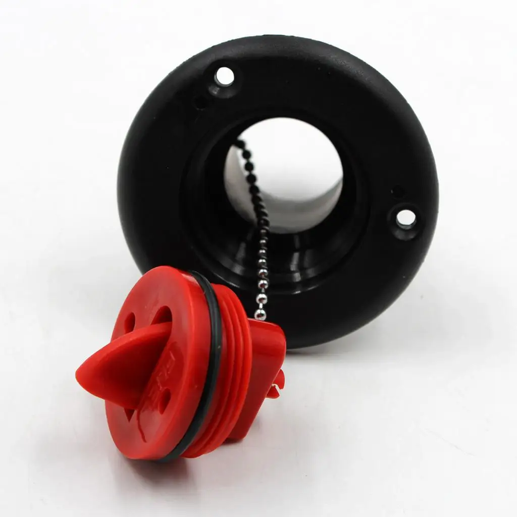 38mm Fuel Deck Filler Keyless Red Cap Flush Mount for Boat Tank Deck Fill