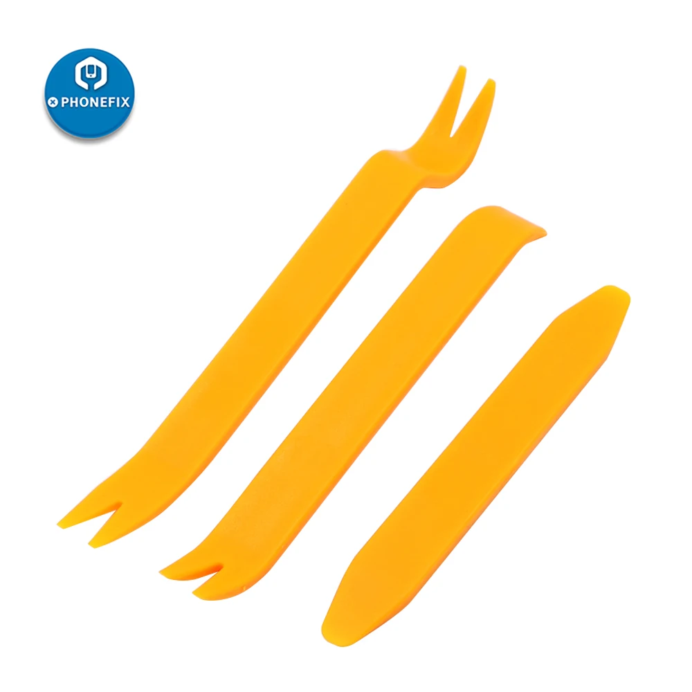3Pcs Automobile Audio Door Clip Panel Trim Dash Auto Radio Removal Set di strumenti per la rimozione del pannello dell'auto strumento manuale di riparazione