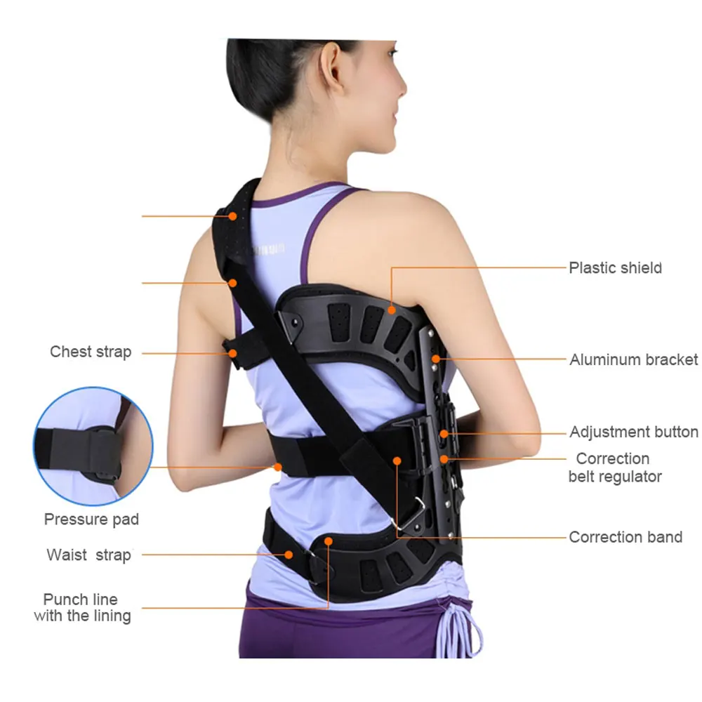 New Hot Scoliosis Posture Corrector Adjustable Spinal Auxiliary Orthosis for Back Postoperative Recovery Men and Women Supports