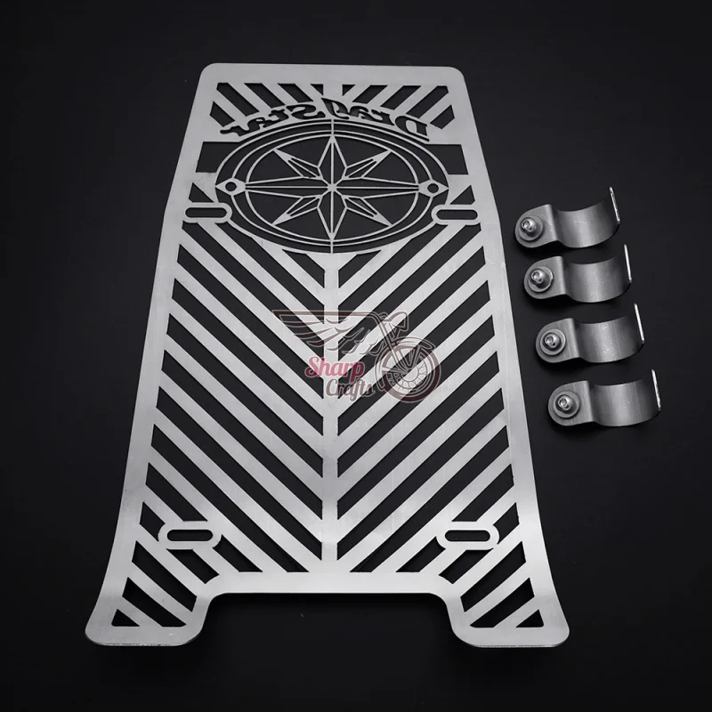 Motorcycle Skull Radiator Grill Cover Protector Water Tank Cooler Cap For YAMAHA XVS1100 1100 Drag Star Classic Custom 1999-2012 view 4