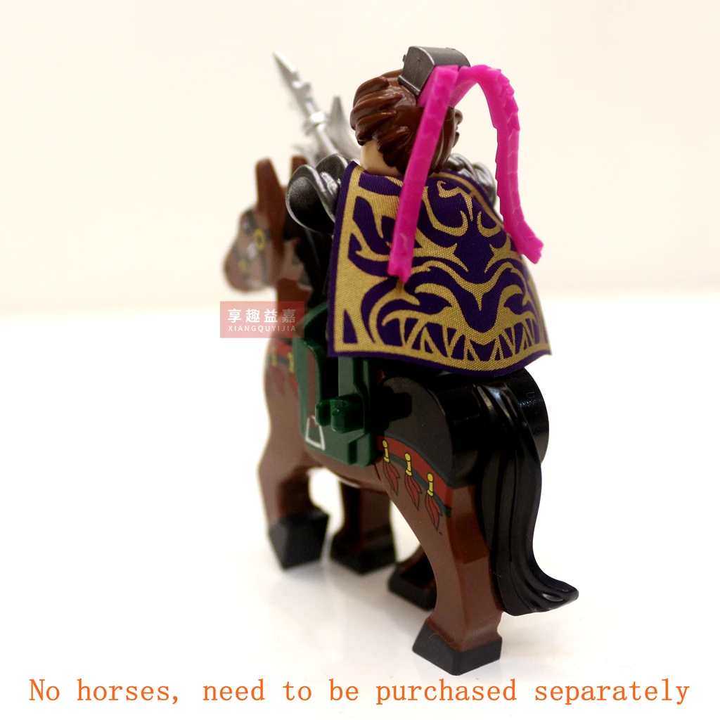 XQYJ hero Courage Of The Three Kingdoms Mediaeval Times Mini Dolls 4.5CM Figures Building Blocks Bricks Toy For Children Gift