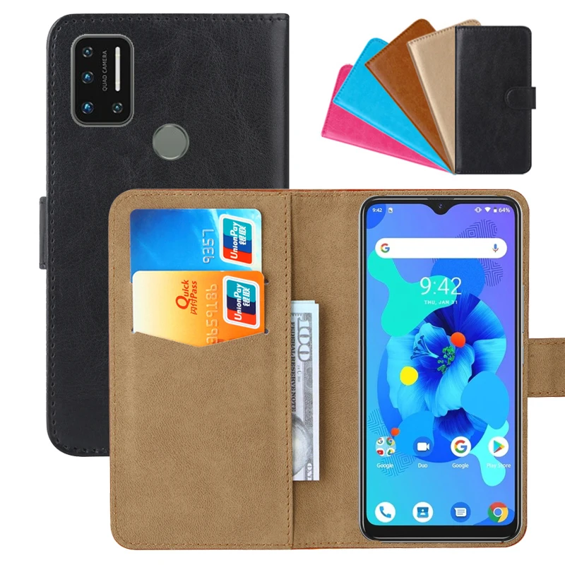 Luxury Wallet Case For UMIDIGI A7 PU Leather Retro Flip Cover Magnetic Fashion Cases Strap