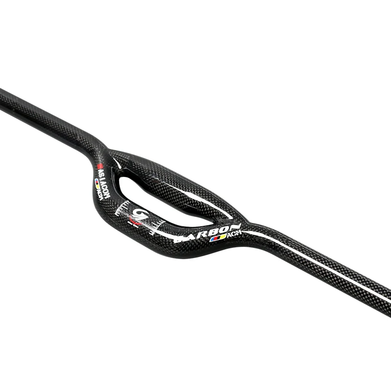 New ASIACOM Foled bike 3K full carbon fibre Double tube bicycle handlebar carbon bar with bumper strengthen 25.4/31.8*600-740mm