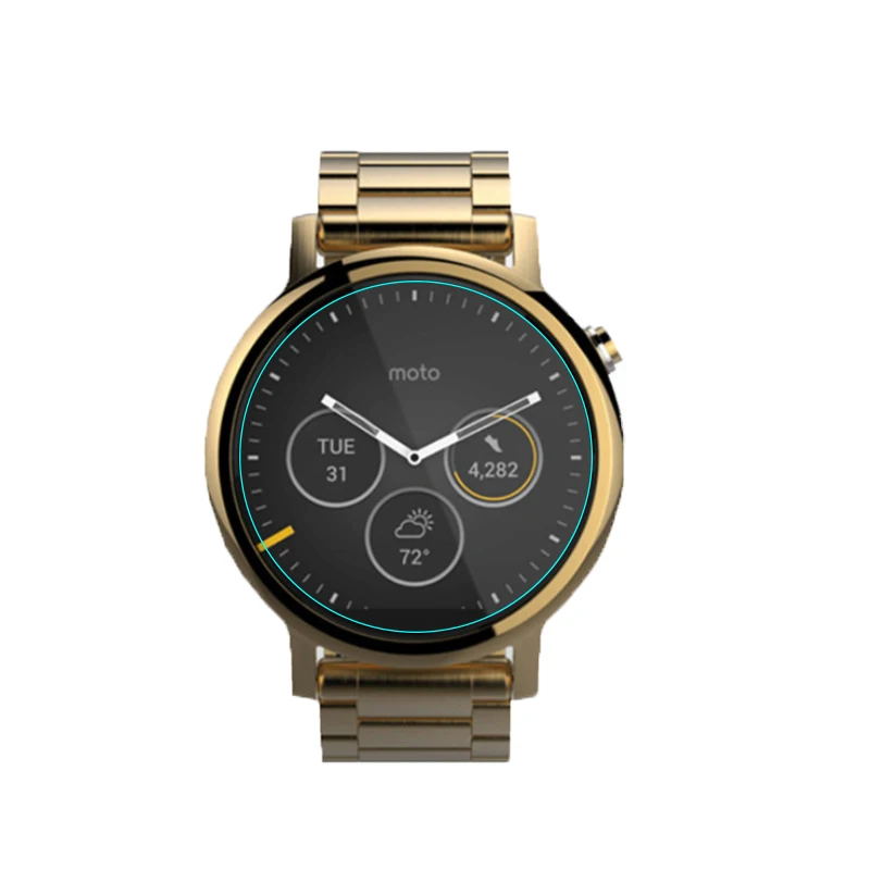 5Pcs Tempered Glass Protective Film Guard For Motorola Moto 360 42mm 46mm 1&2 Generation 2nd Sport Watch Screen Protector Cover