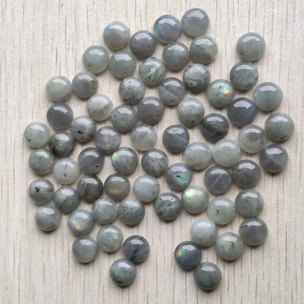 Good quality Natural labradorite stone round cab cabochon beads 10mm for jewelry Accessories making wholesale 50pcs/lot free