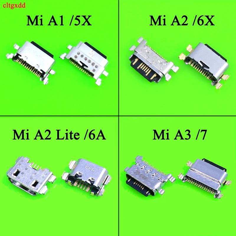 

USB Charger Jack Socket For Xiaomi Mi A1 A2 lite A3 5X 6X6A Power Sync Date Charging Port USB Connector Replacement Repair Parts