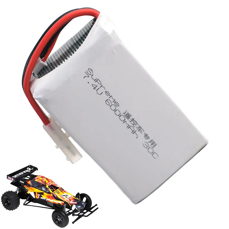 Rc Lipo Battery 2S 7.4V 6000mAh 30C Max 40C Battery for Supreme X Tamiya Hornet 18FW Rc Car