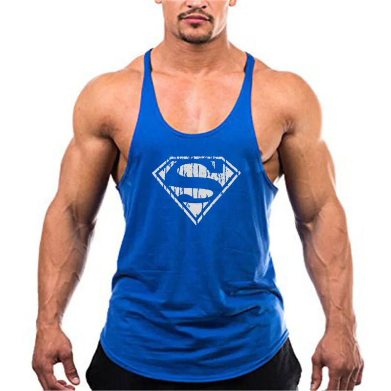 Gym Muscle Fitness Training Running Vest Clothing Tank Top Mens Bodybuilding Sleeveless Singlets Fashion Workout  Undershirt