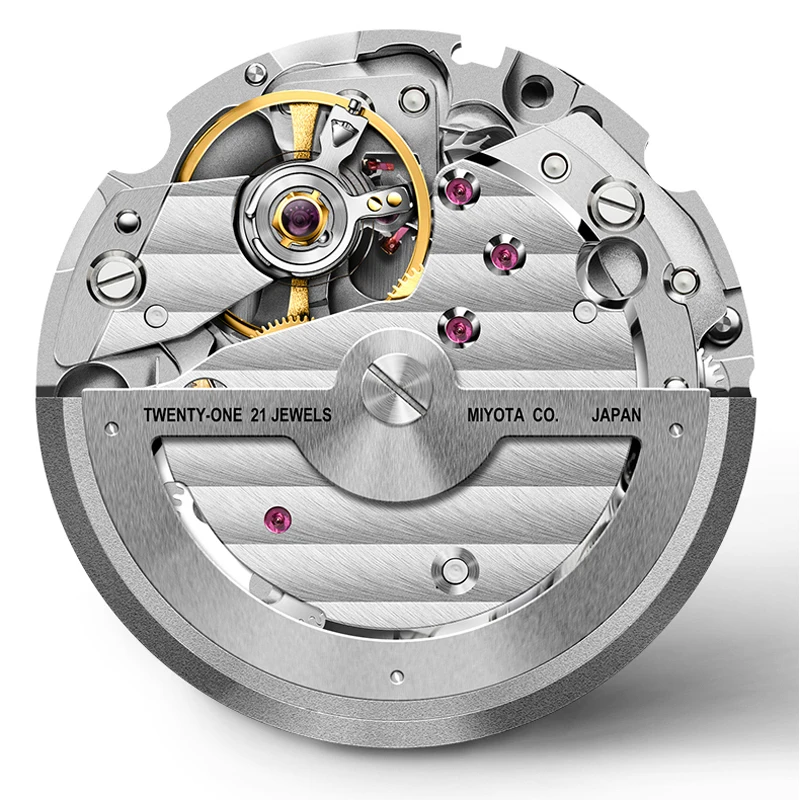 LOBINNI Luxury Stainless Steel Strap Automatic Men Watches Sapphire Glass Watchproof Mechanical Watches