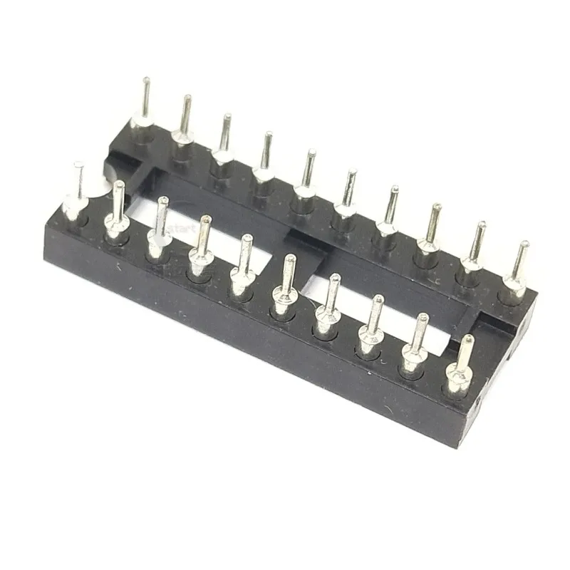 5PCS Round Hole IC Socket Connector Integrated Circuit Socket DIP8 DIP14 DIP16 DIP18 DIP20 DIP28 DIP40 Sockets