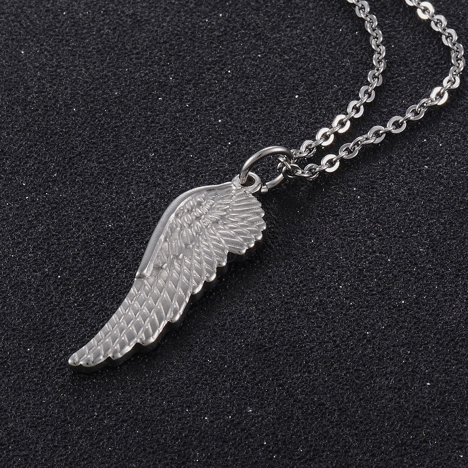 Stainless Steel Angel Wings Pendants With Silver/Gold/Black/Rose Gold Color Cute Sweet Jewelry