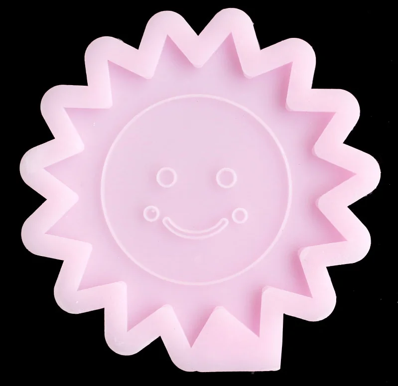 Cartoon sun silicone mold DIY Candle Fragrance epoxy resin mold decoration handicraft mold