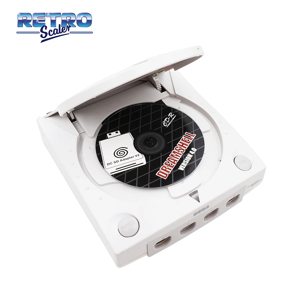 RetroScaler The Second-generation SD Card Reader Adapter + CD with DreamShell_Boot_Loader for DC Dreamcast Game Consoles