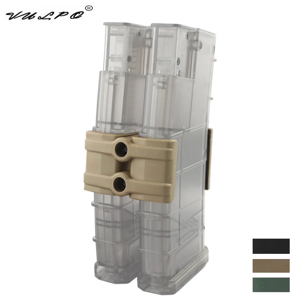 VULPO Tactical Rifle Gun M4 AR15 Magazine Parallel Connector Double Magazine Coupler Clip Holder Hunting Accessories