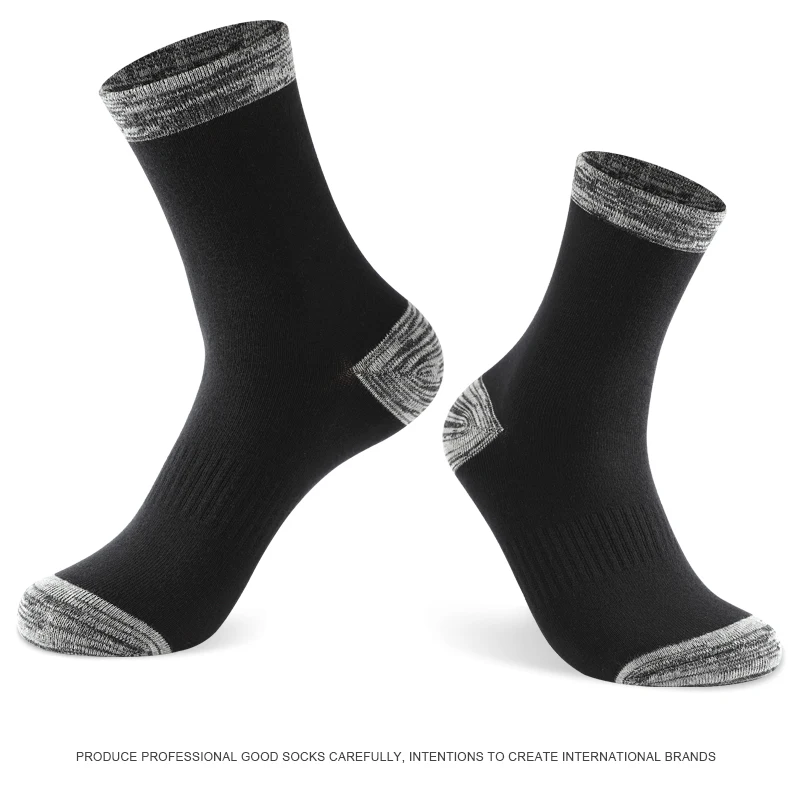 Men Cotton Socks New Men Socks 6 Pairs Lot High Quality Casual Run Black Sports Socks White Male Long Socks Plus Size   EU 38-48