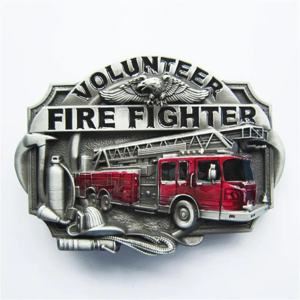 

New Enamel Volunteer Firefighter Fire Belt Buckle Gurtelschnalle Boucle de ceinture US Stock BUCKLE-WT007