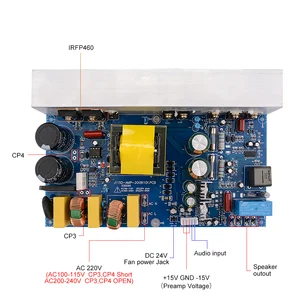 AIYIMA 1000W Power Amplifier Audio Plate Class D Mono Digital Sound Amplifier Amp Speaker with Source Source Food Theater at home 8 Main Sales Plate 1000W Amplifier - №1