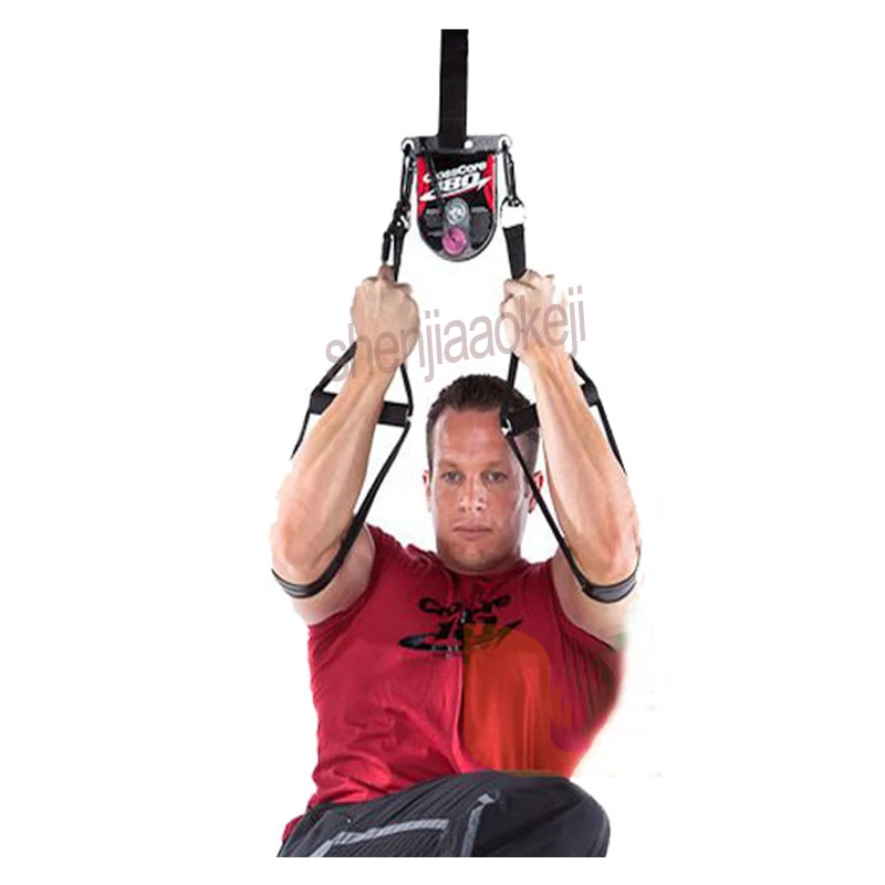 

1 шт., домашний фитнес-браслет + веревка + подвесной тренировочный пояс для ралли, тянущая веревка, 180 шкивов, вращающаяся веревка для силовых тренировок для тела, фитнеса