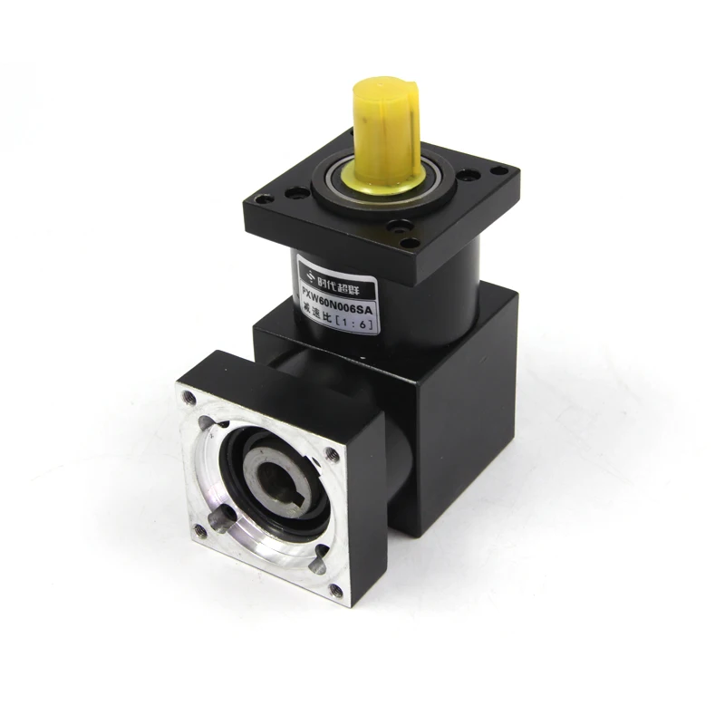 90 degree Nema24 right angle planetary reducer for stepper motor servo motor speed ratio 4:1 5:1 6:1 10:1