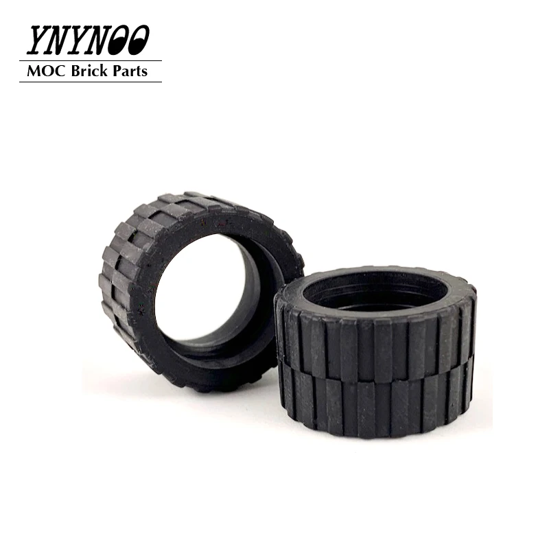 8Pcs/lot Wheels and Tyres Parts 58090 Tyre 30.4x14 VR Solid 35578 Tyre Offroad 37x14 Wheel 18x14 with Axle Hole 55982 Bricks Toy