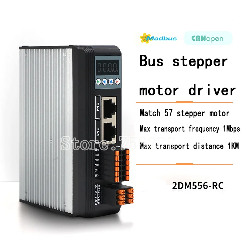 

2DM556-RC Digital Display Hybrid CANopen Modbus RTU RS485 RJ45 DC Stepper Driver for 57 2Phase NEMA23 57mm Stepper Motor