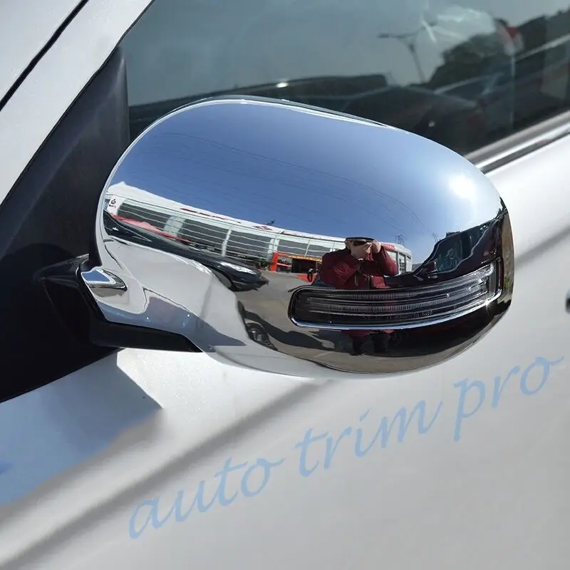 Chrome Rear View Mirror Cover For Mitsubishi Outlander 2013-2021 Rearview Side Window Mirror Trim Accessories