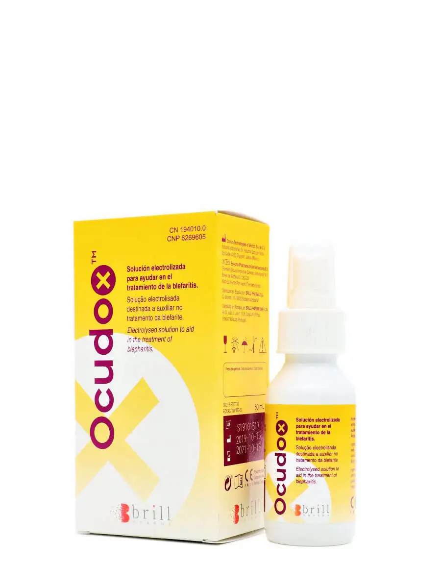 Ocdox electrolyzed solution 60 ml-helps in the treatment of blepharitis.