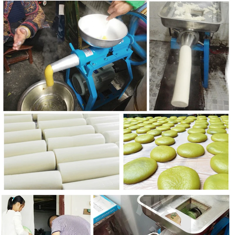 스테인레스 스틸 찹쌀떡 만드는 기계 4KW 떡 기계 미끼 블록 기계 상업용 자동 75 키로그램/시간