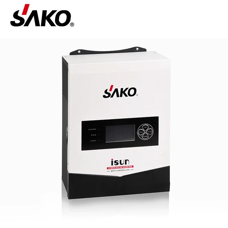 SAKO 2KW 24V Hybrid Solar Inverter with MPPT Solar Charger Built Inside