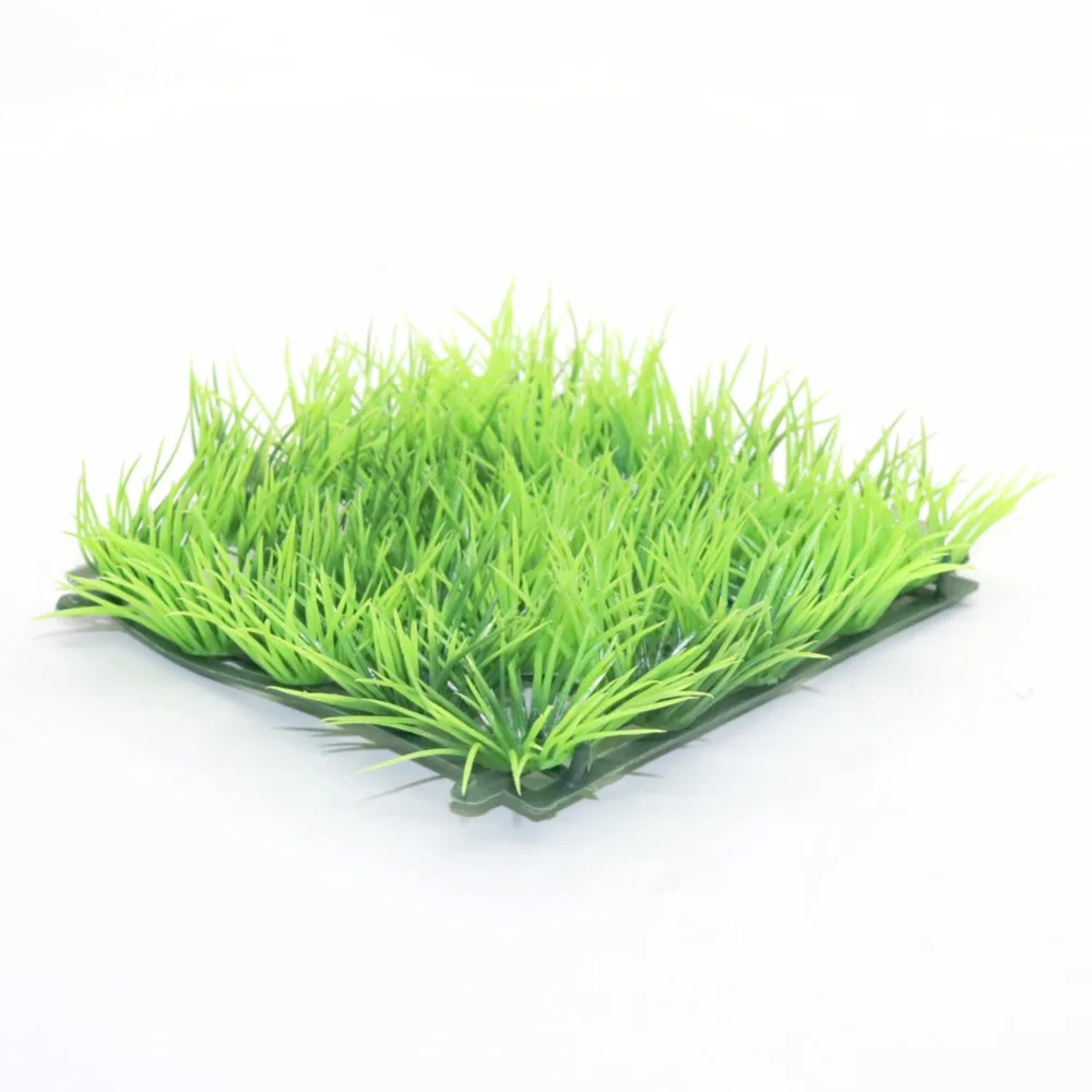 Artificial ABS Plastic Green Grass Plant Lawn Aquatic Aquarium Fish Tank Decor Eco-Friendly Aquarium Ornaments Aquarium Supplies