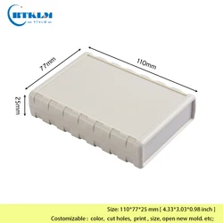 Plastic enclosure housing for electronics abs plastic project junction box diy instrument case Desktop shell 110*77*25mm