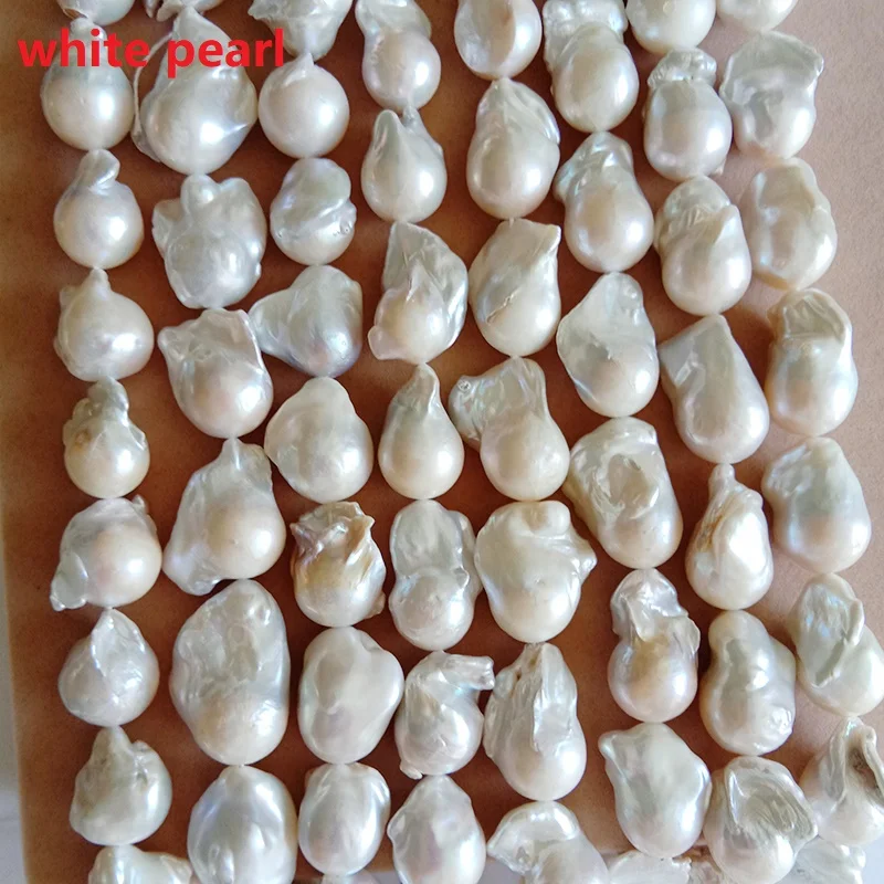 pearl beads,100% Nature freshwater loose pearl with baroque shape, BIG pink BAROQUE shape pearl .16-27 mm,nice nature color