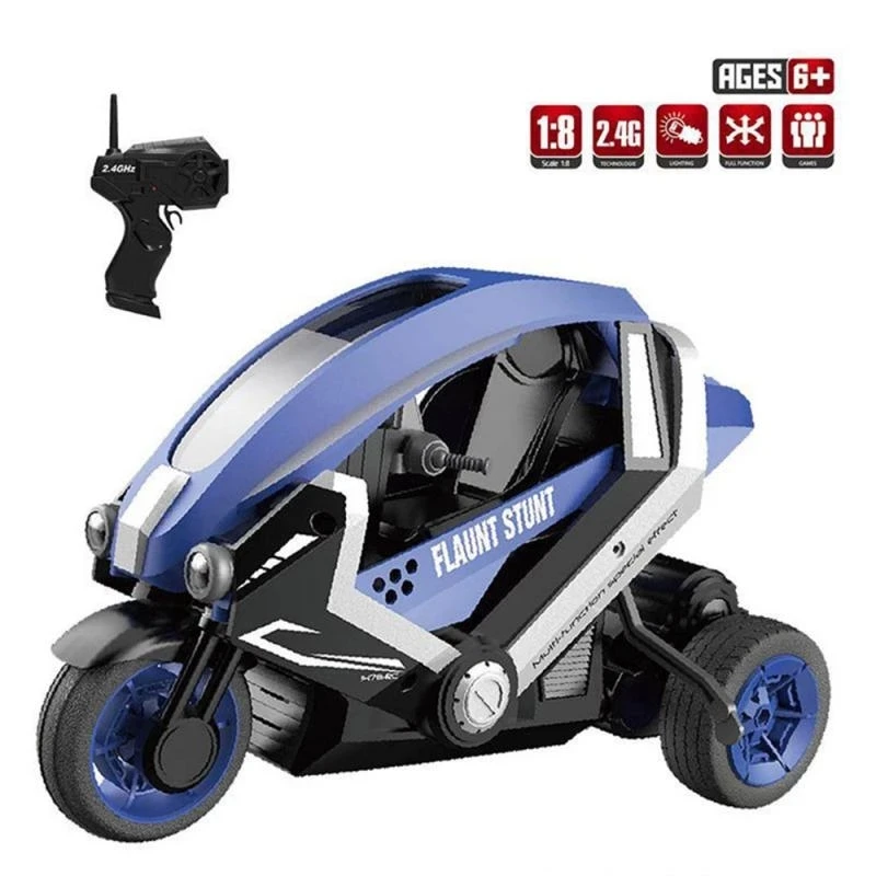 2.4Ghz Racing Motorbike 1:8 Electric Motorcycle 15H/KM Extremely Small Turning Radius Radio Control Car For Boys Gift