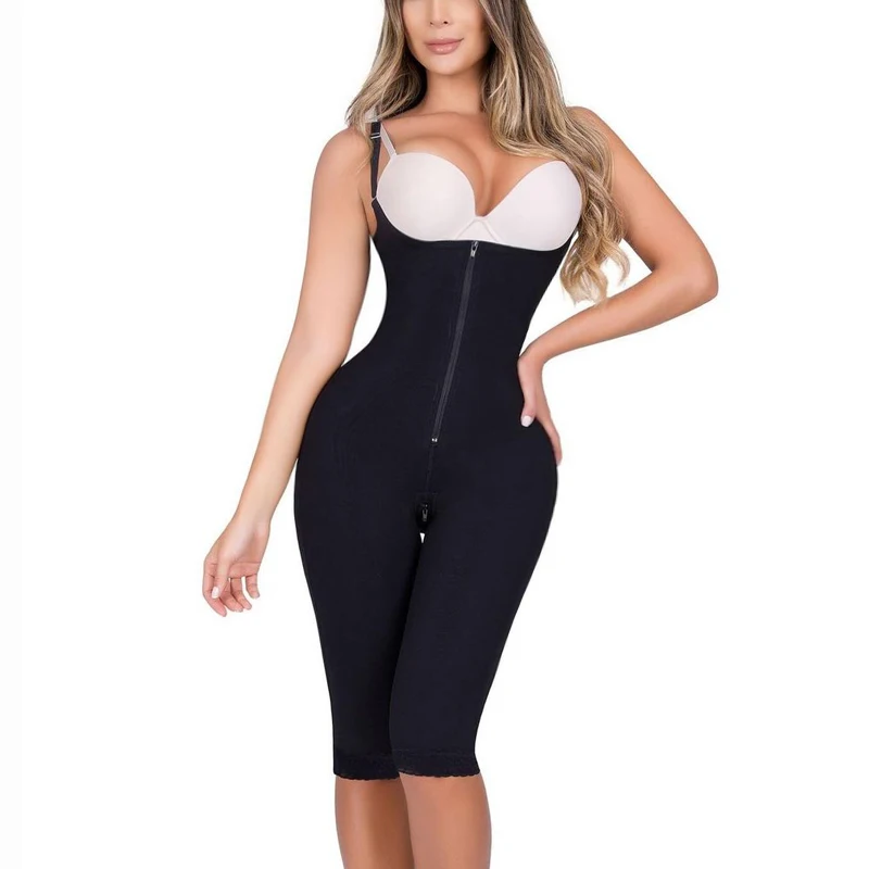 Sling High Back Middle Zipper Shapewear Women Bodysuit PostpartumTummy Control Shapewear Fajas Reductoras Y Modeladoras Mujer