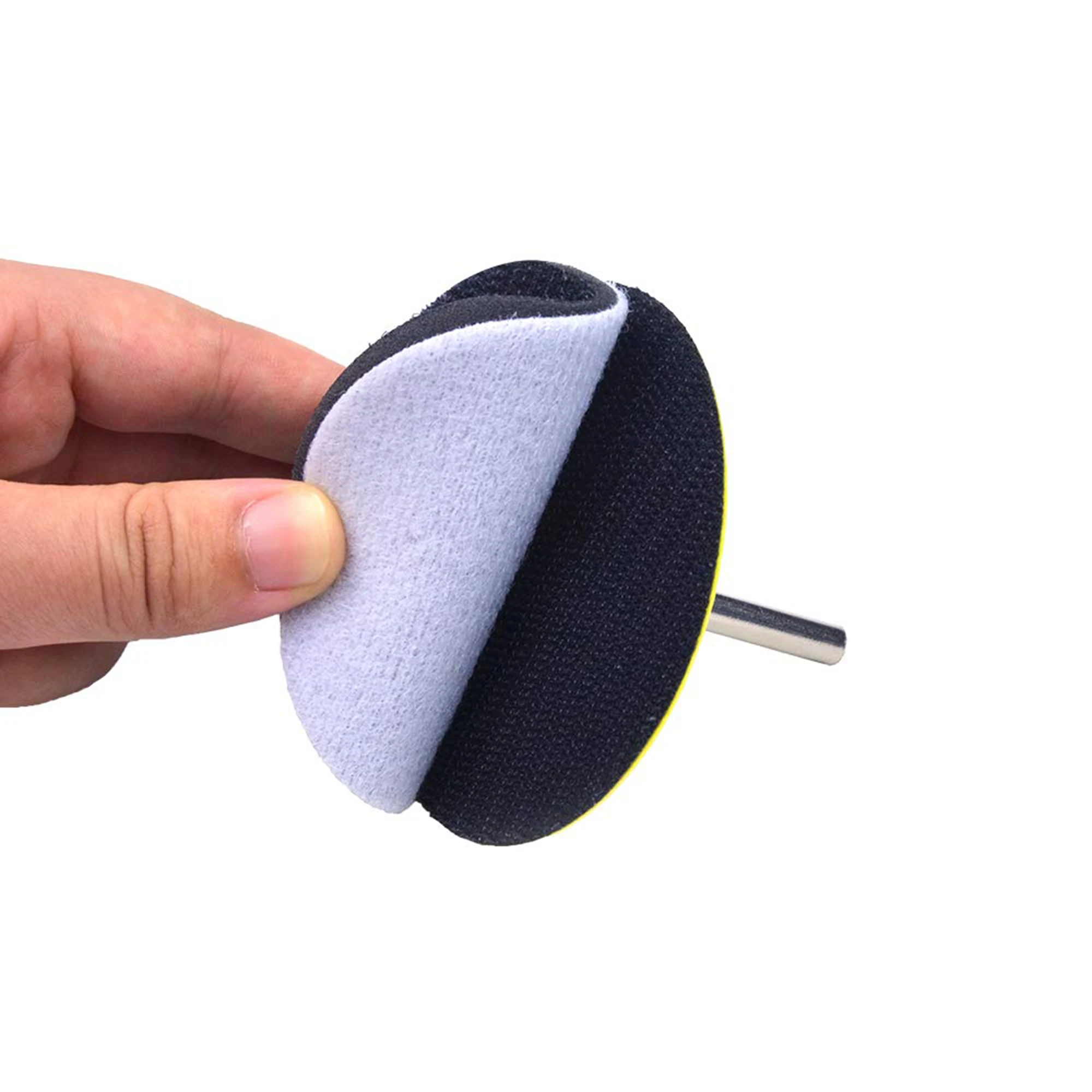 Poliwell 5 pces 3 pad 75 75mm esponja macia almofada de interface de buffer para almofadas de apoio abrasivas da proteção do disco da almofada de lixa do gancho & do laço