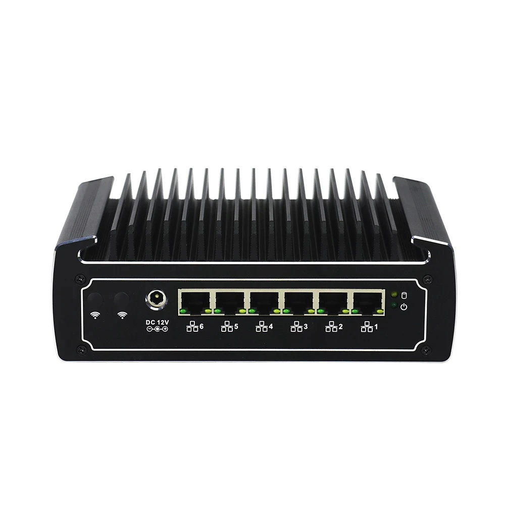 

Firewall PC Celeron 3867 Core I5 8250U I7 8550U i211AT 6LAN Fanless Mini PC 1*RJ45 COM 4*USB SIM HD Firewall Router AES-NI