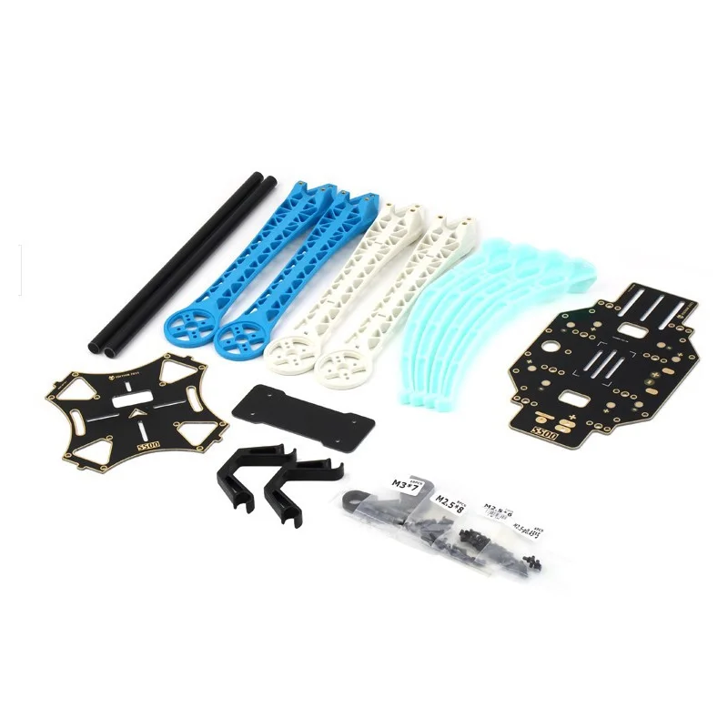 Kit de Cadre Pneumatique Multi-Rotor S500 avec Train d'Atterrissage, pour FPV, Quadrirotor, Gopro, Cardan, Mise à Niveau F450, 500mm