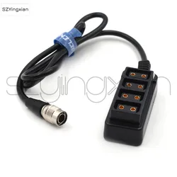 HR 4-pin  4-pin 12v output B-type port one-to-four D-TAP extension power cord, length can be customized