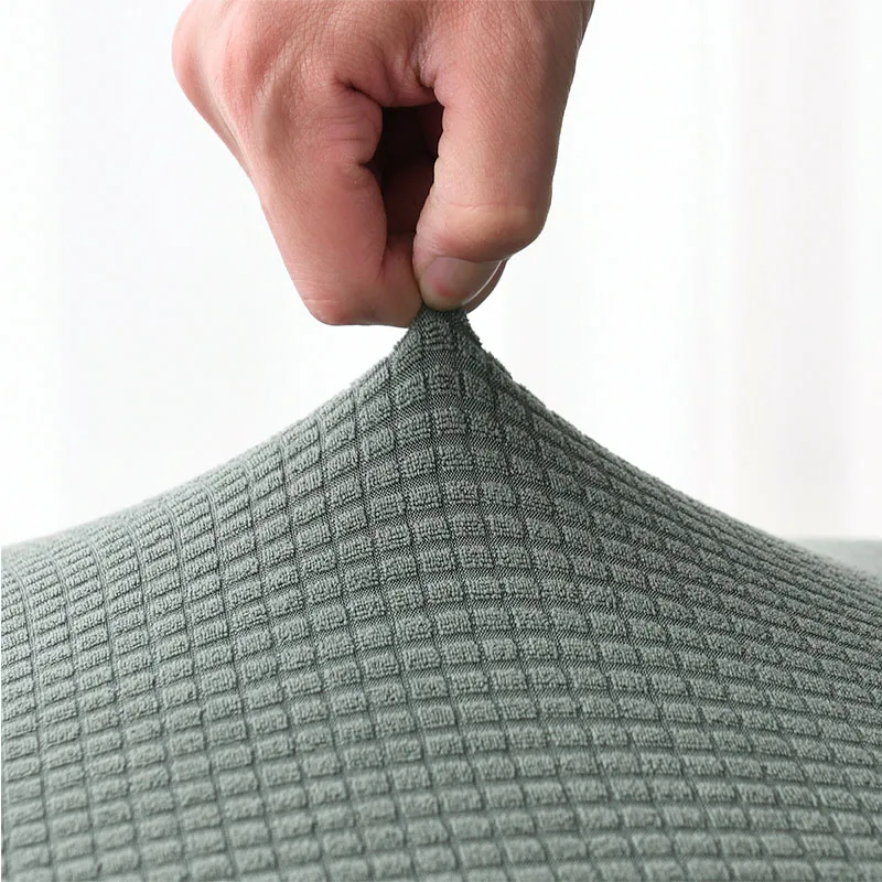 Funda elástica impermeable para silla de comedor, cubierta Jacquard con respaldo para cocina, boda, Hotel y banquete