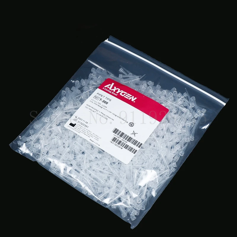 Imagem -03 - Axygen Clear Pipet Dicas Nonpyrotoxic e Certified Nase e Dnase- Lab 10ul 200ul 1000ul 1000 Pcs Lab