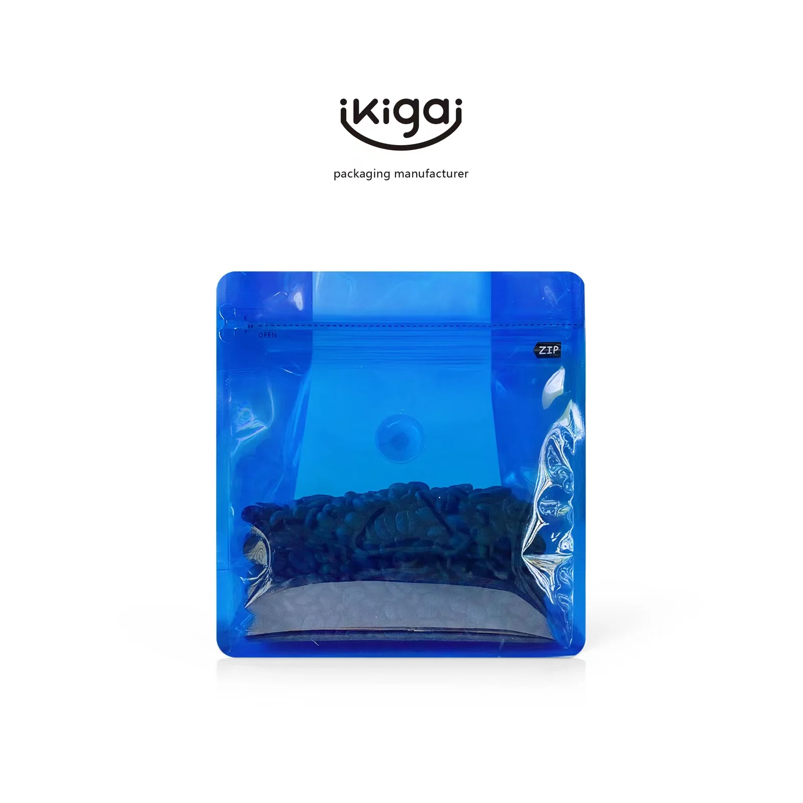 

Coffee Packaging - 1/4&1/2 LBS Flat Bottom Pouch With Zipper&Valve Food Tea Bean Powder Candy Packaging Bag