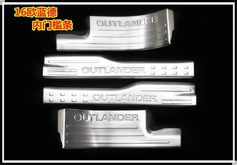 For Mitsubishi Outlander 2013-2018 stainless steel threshold Guard Trunk threshold Guard plate Anti-scratch car accessories